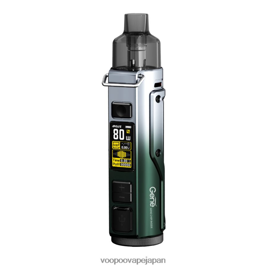 VOOPOO ARGUS PRO ポッドモッドキット 黒みがかった緑銀 - VOOPOO vape mod 00NHFV29